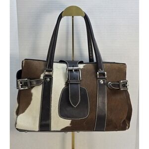 Emma Hope Cowhide and Leather Handbag Made In Italy